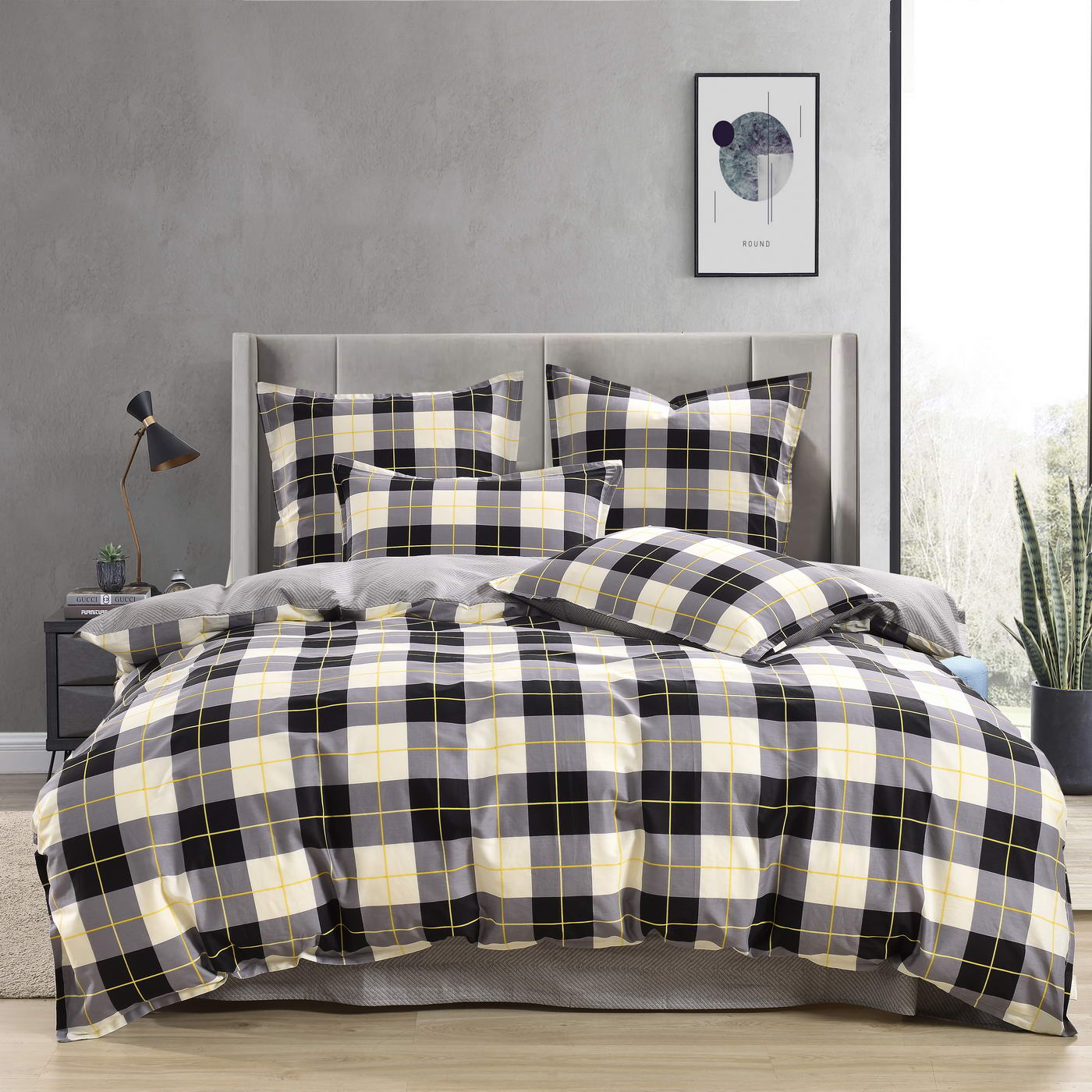 Гамлет (серый) КПБ сатин Евро 4н