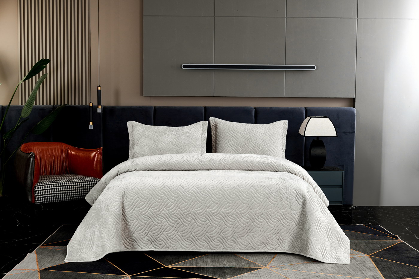 Деварта (св серый) Покрывало 240x260