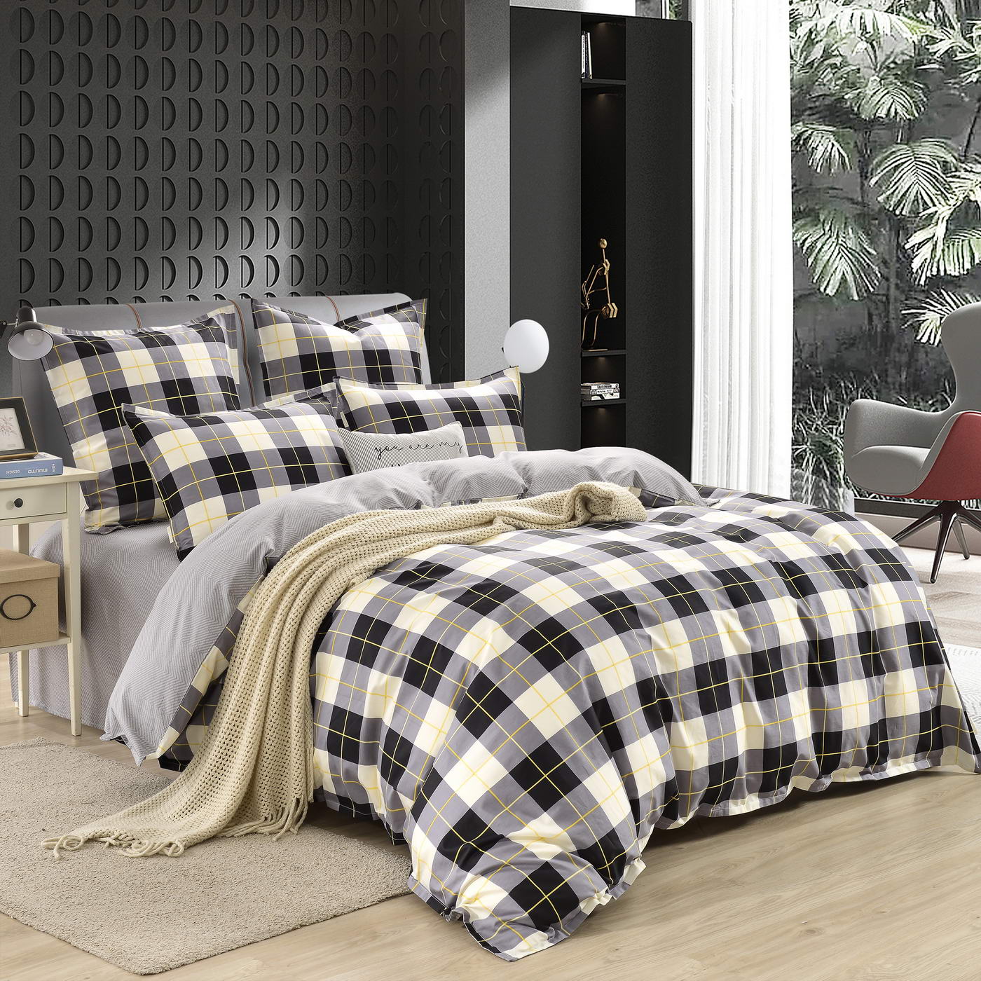 Гамлет (серый) КПБ сатин Евро 4н