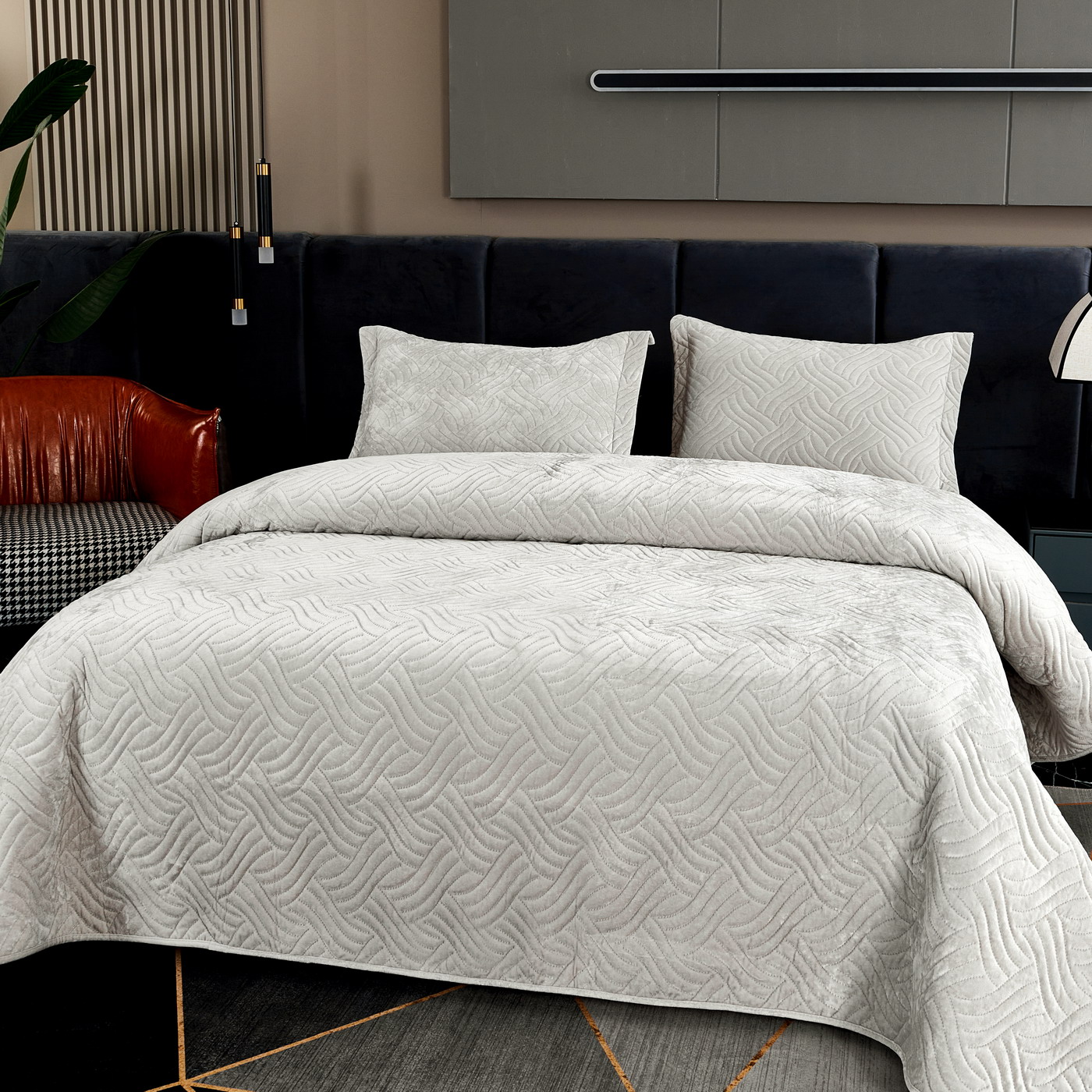 Деварта (св серый) Покрывало 240x260