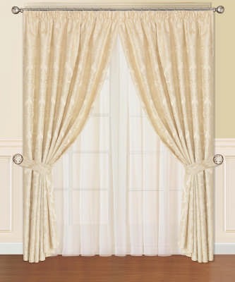 Дельфина (молоко) Шторы 260х300 (2шт)