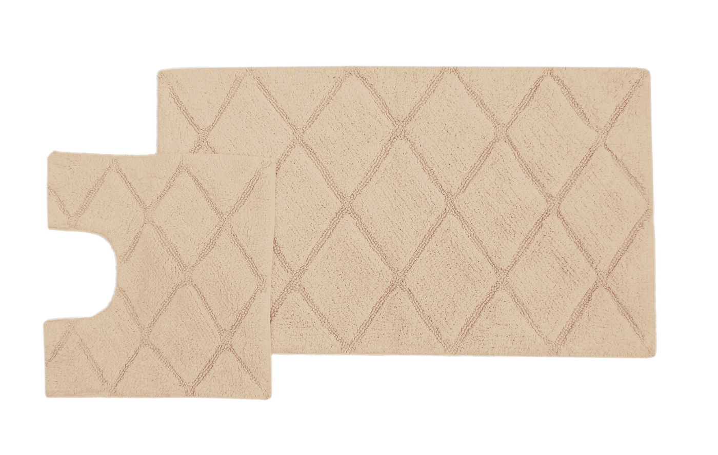 Jale (капучино) Набор ков. для ванной комнаты 60х100 и 50х50см