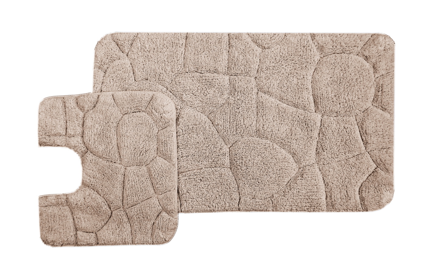 Moretto (миндаль) Набор ков. для ванной комнаты 60х100 и 50х50см