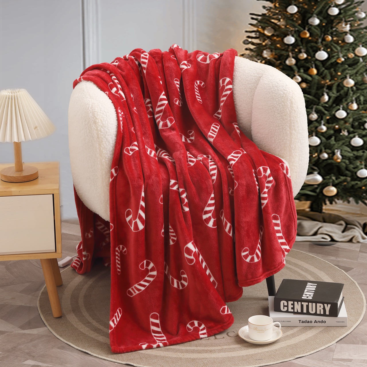 Christmas Сandy (красный) Плед 150х200