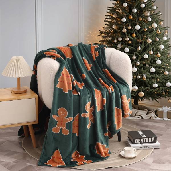 Christmas Сake (зеленый) Плед 150х200