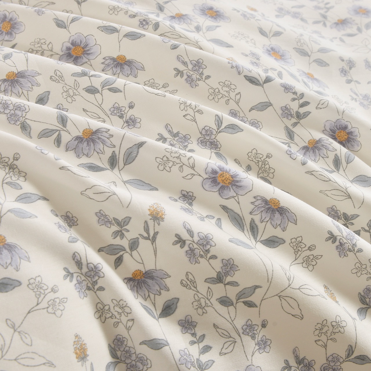 Дорофея (лиловый) КПБ сатин Евро 4н