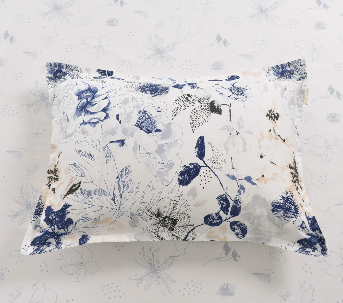 Норвуд (синий) КПБ сатин 1.6