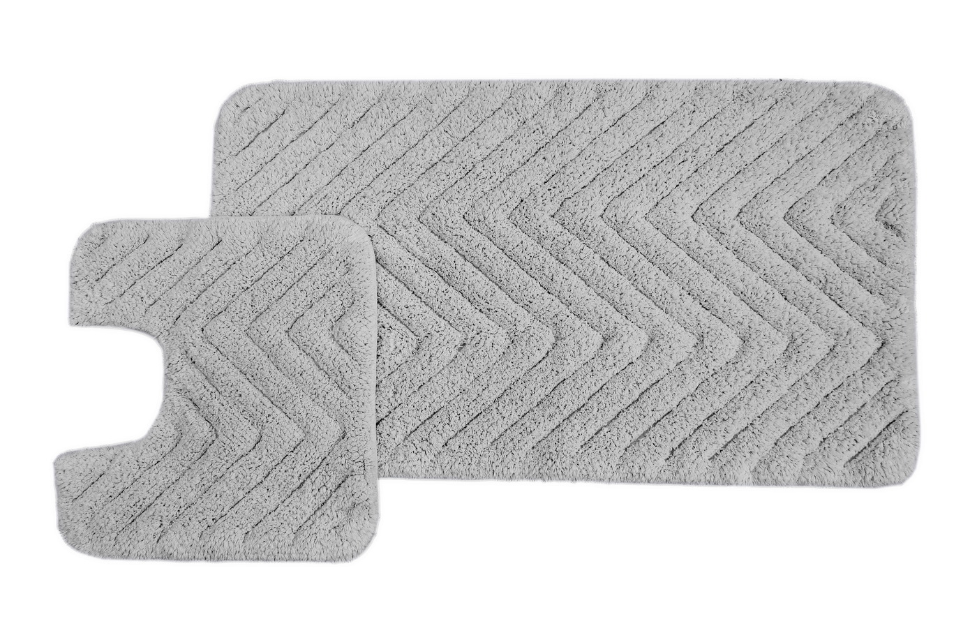 Vittorio (серый) Набор ков. для ванной комнаты 60х100 и 50х50см