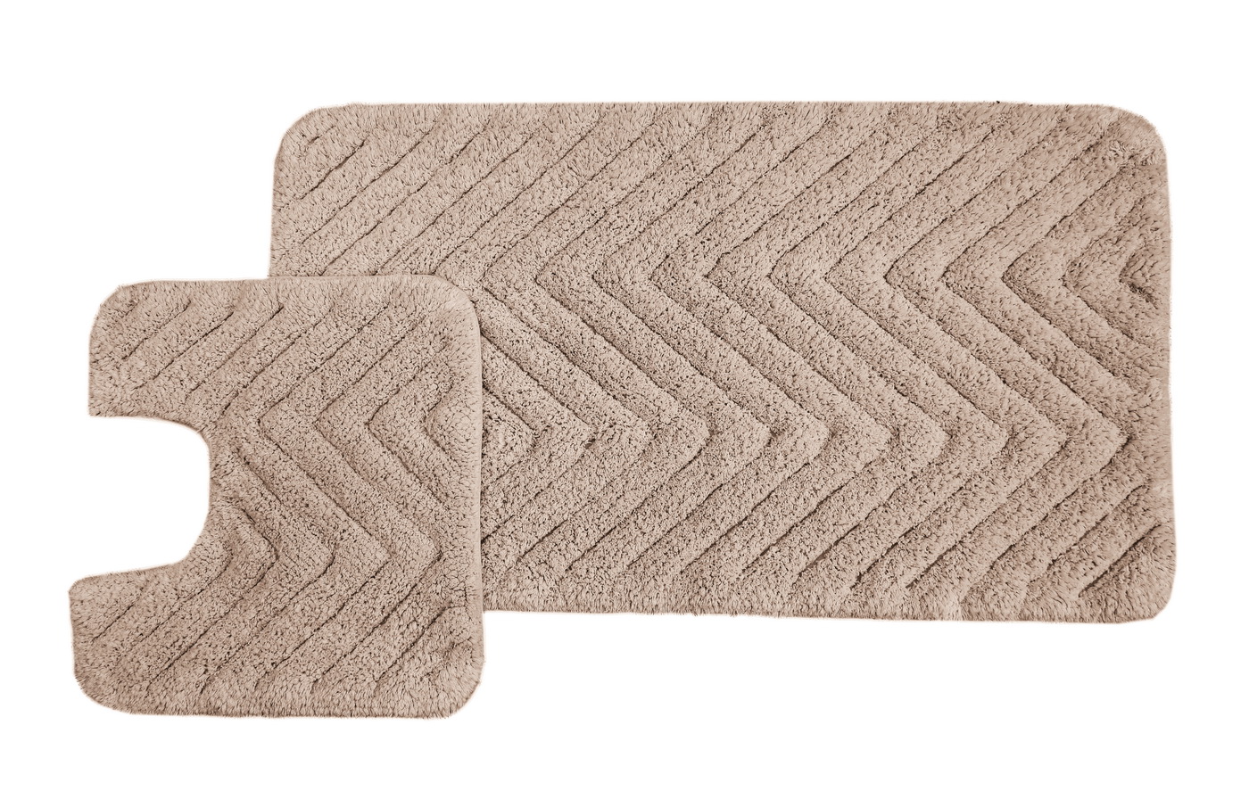 Vittorio (миндаль) Набор ков. для ванной комнаты 60х100 и 50х50см