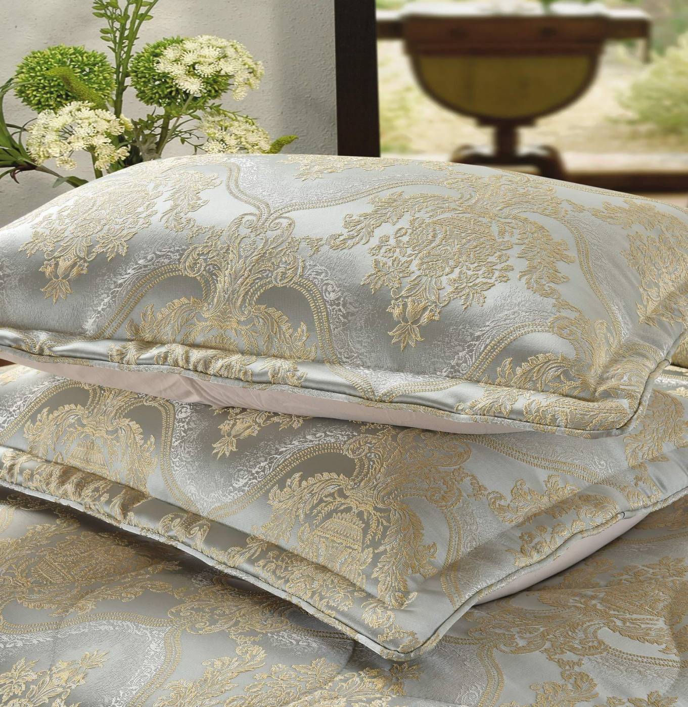 Эсфира (зеленая) Покрывало 240х260