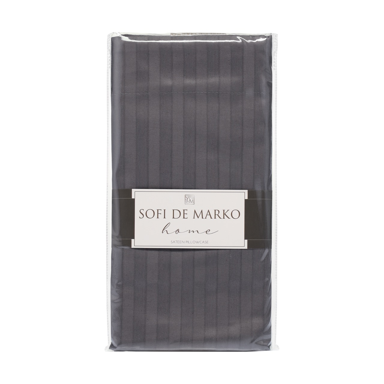 Моне (антрацит) Наволочка 70х70 с ушками 5см (1)