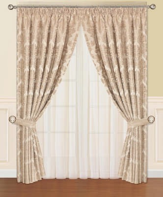 Дельфина (капучин) Шторы 260х300 (2шт)