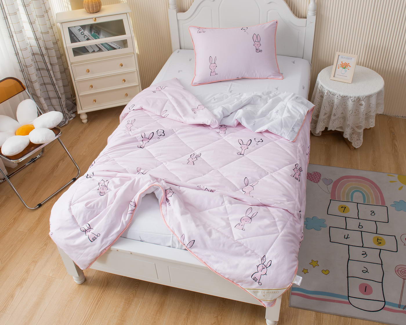 Зайчонок (розовый) Комплект Детский