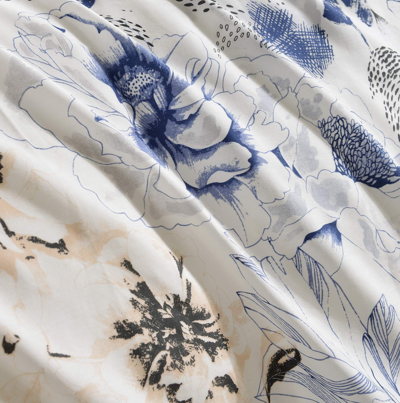 Норвуд (синий) КПБ сатин 1.6