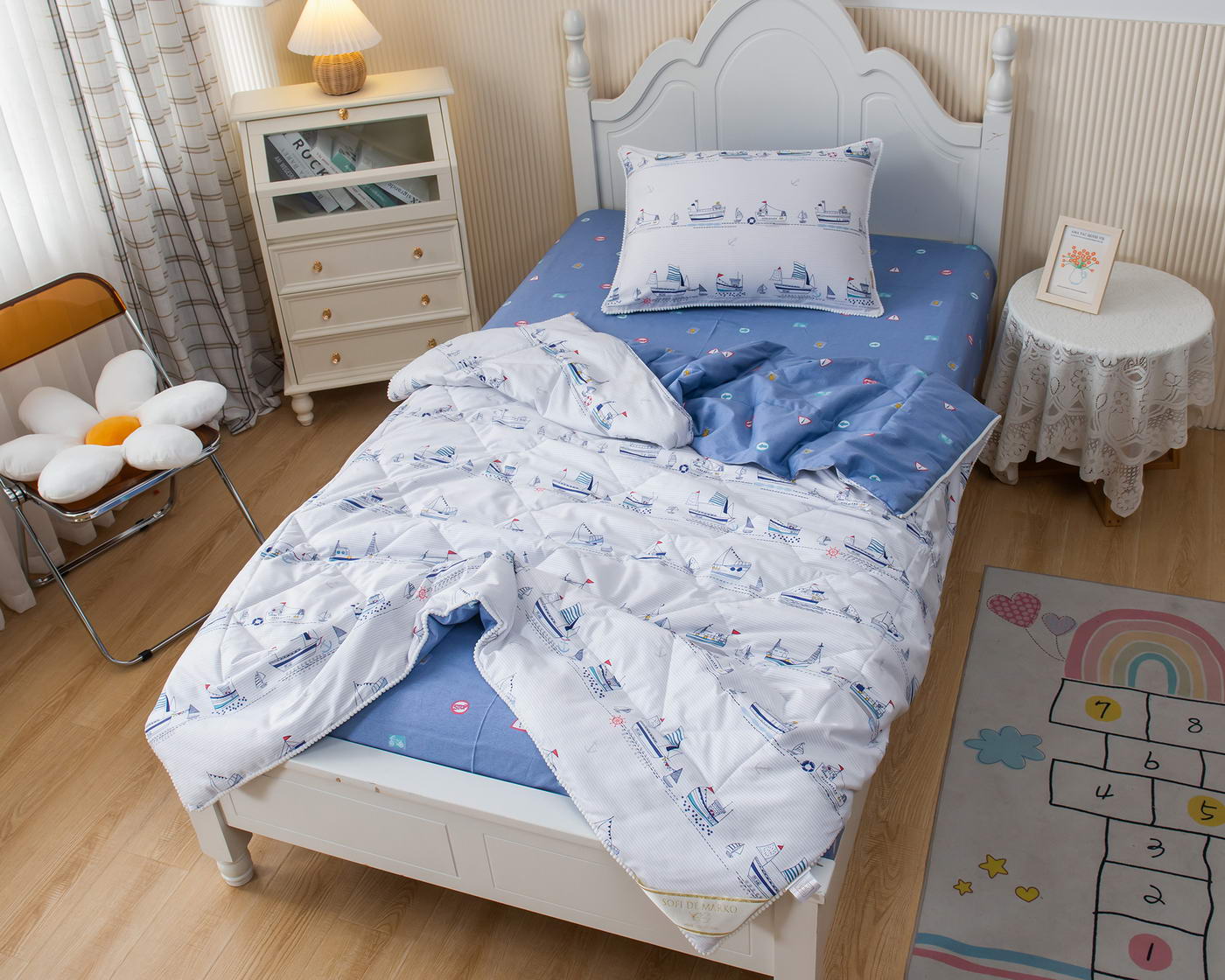 Кораблики (белый) Комплект Детский