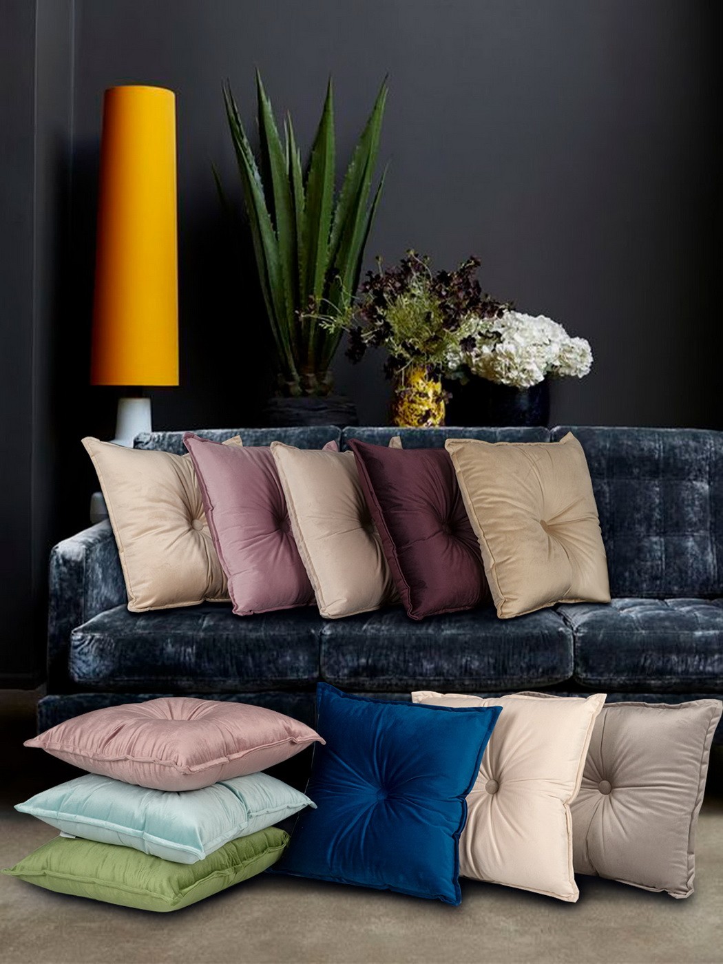 Вивиан (морская волна) Подушка 45х45