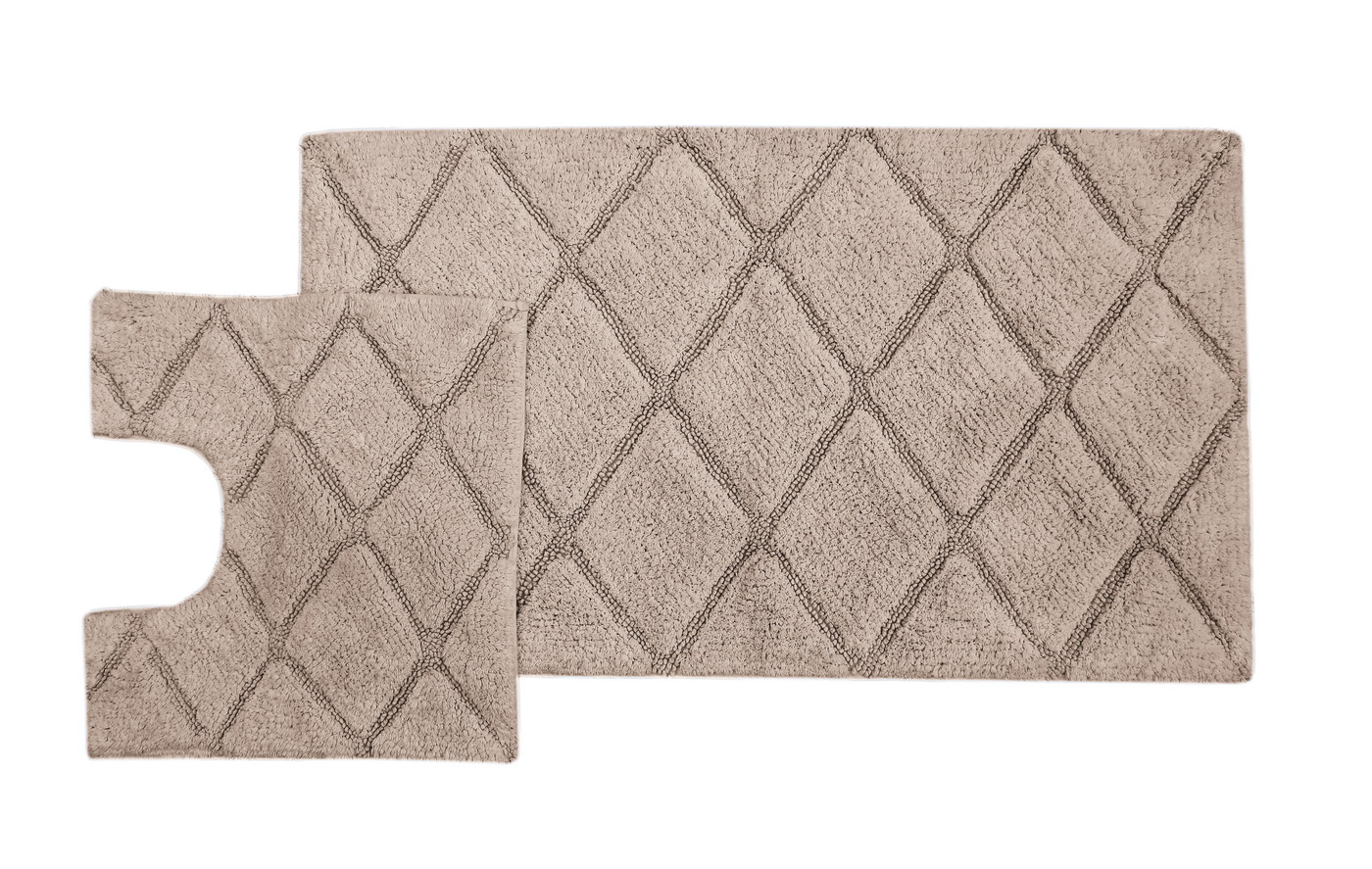 Jale (миндаль) Набор ков. для ванной комнаты 60х100 и 50х50см