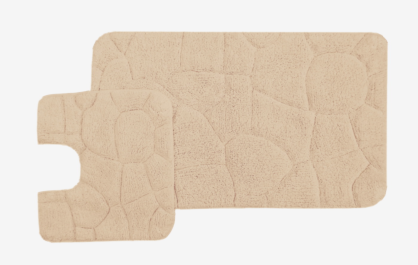 Moretto (капучино) Набор ков. для ванной комнаты 60х100 и 50х50см