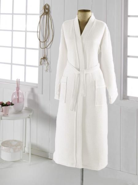 NEVA  XL (белый) Халат вафельный кимоно
