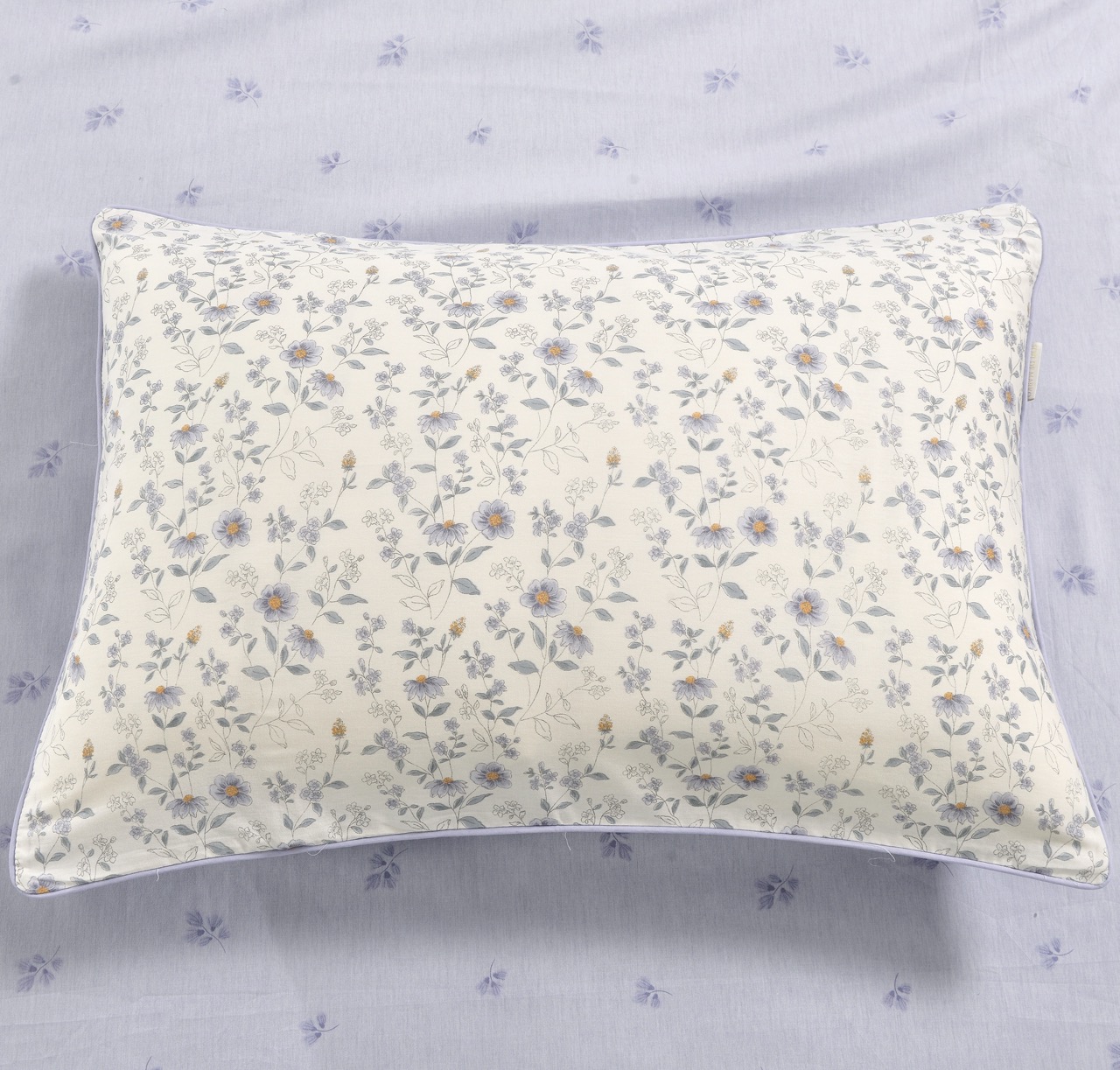 Дорофея (лиловый) КПБ сатин Евро 4н