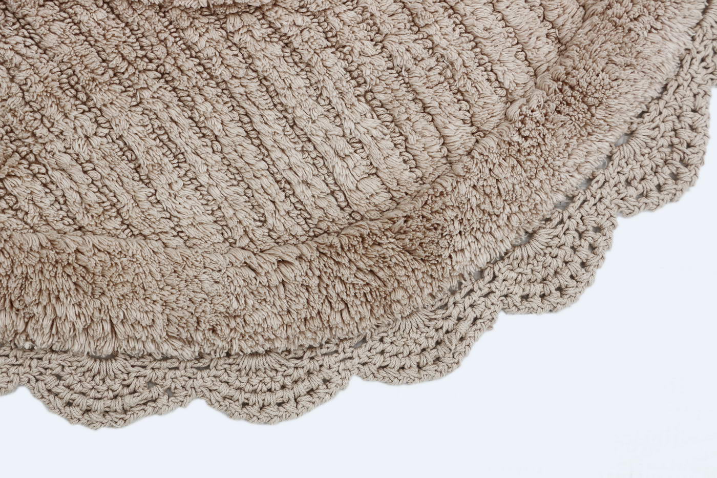 LAURA (капучино) Коврик для ванной кружевной 75х75