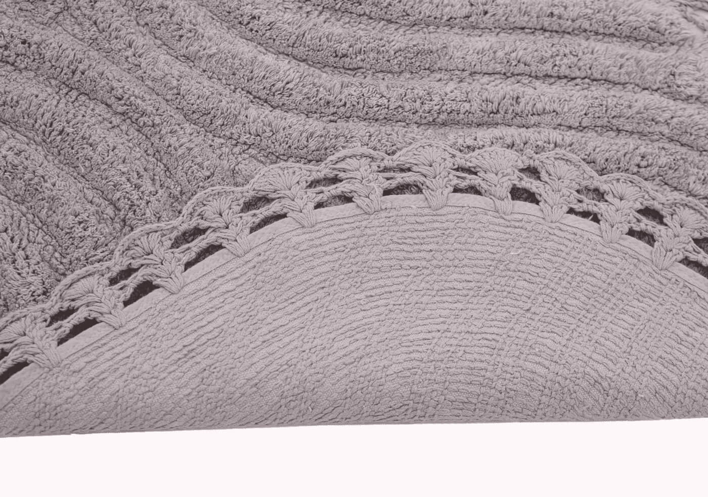 SIERRA (серо-лиловый) Коврик для ванной кружевной 50х70