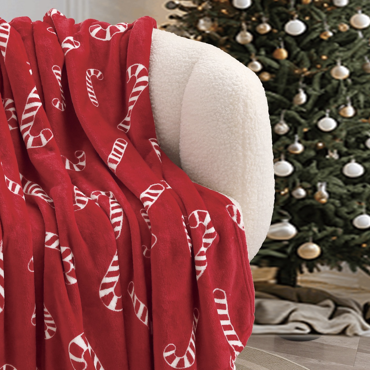 Christmas Сandy (красный) Плед 150х200