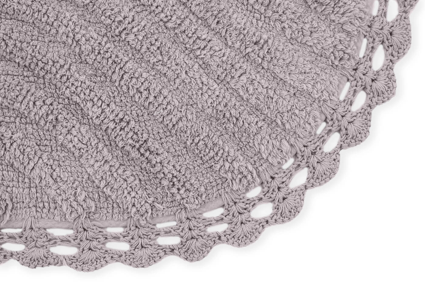 SIERRA (серо-лиловый) Коврик для ванной кружевной 50х70