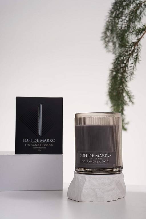 Инжир и сандаловое дерево (Fig Sandalwood) Свеча Ароматическая Большая (500гр)