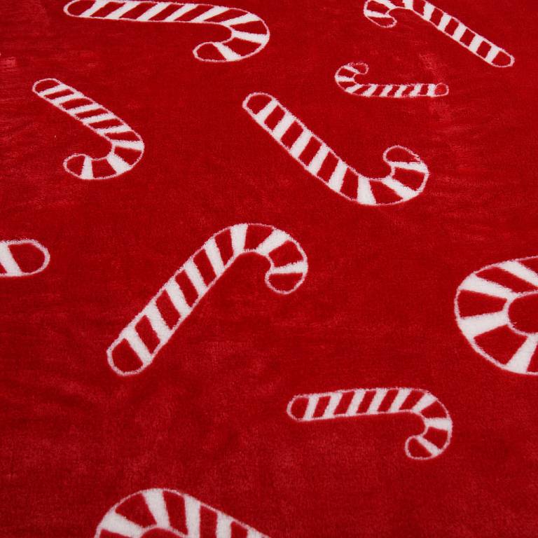Новогодний (красный) Christmas Сandy Плед 150х200