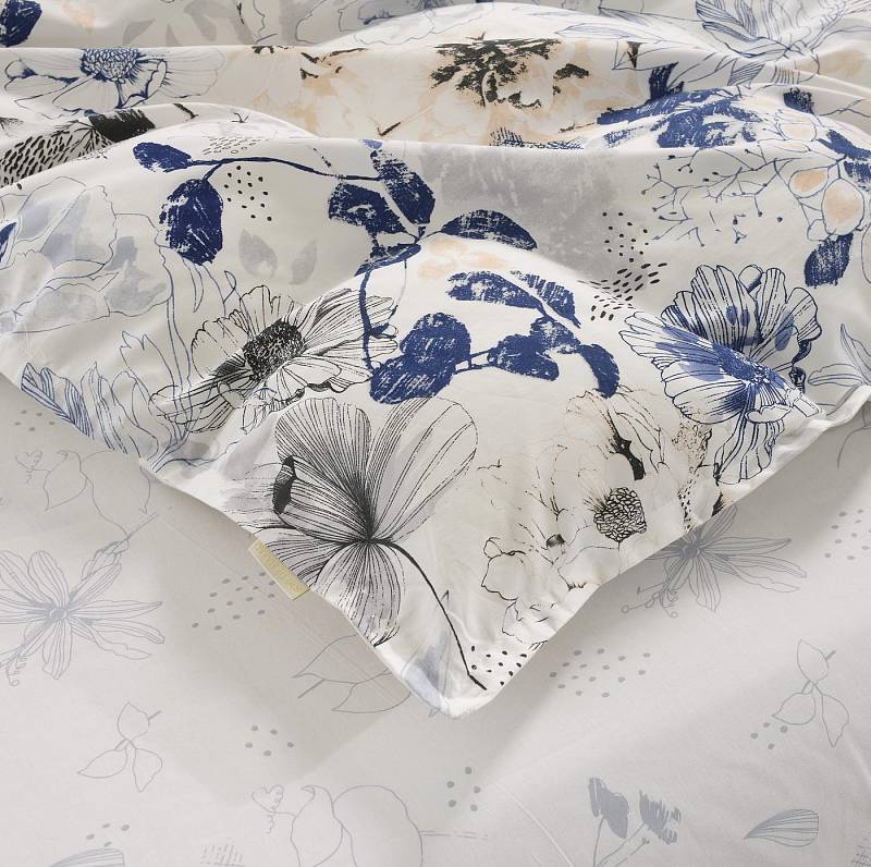 Норвуд (синий) КПБ сатин 7Е