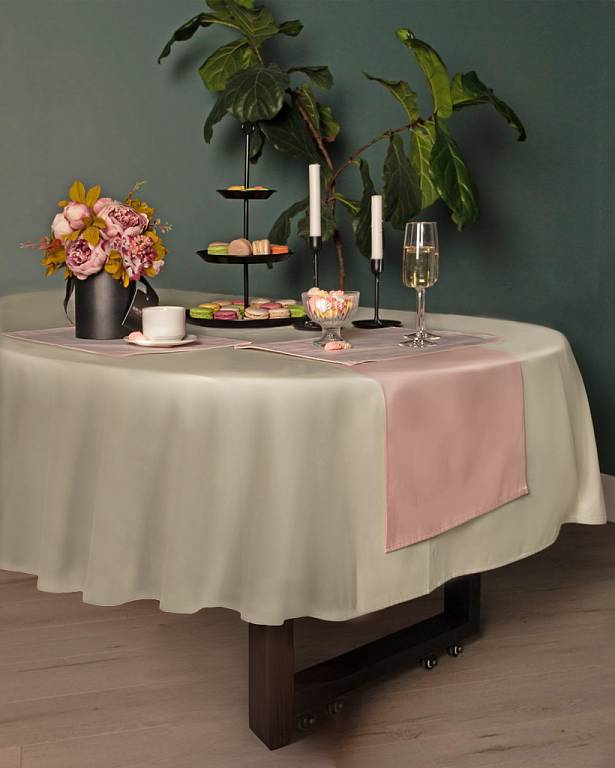 Серенити (крем) Скатерть круглая 160см