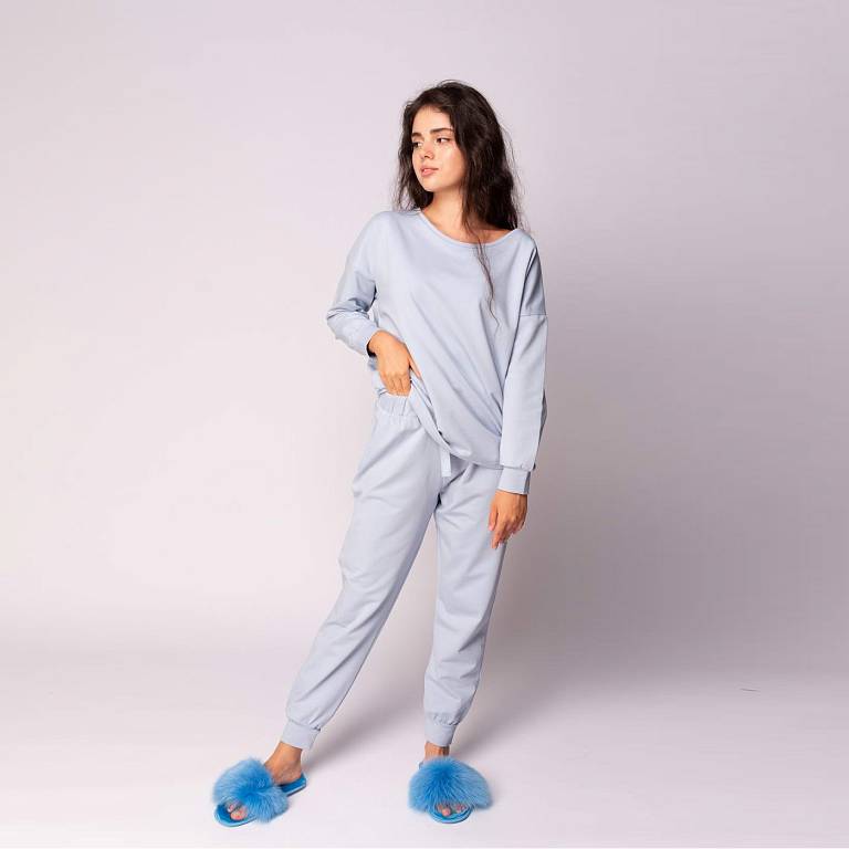 Бриджит (голубая) XL Пижама Женская