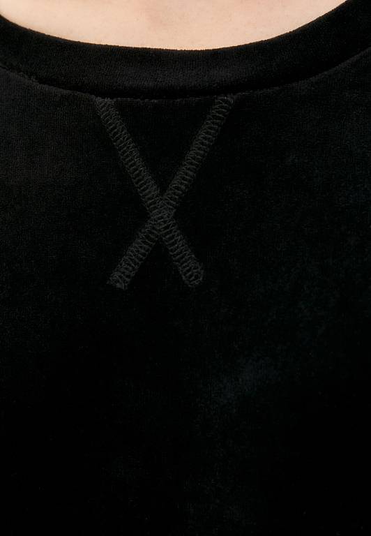 Лорен (черный) XS Костюм велюровый