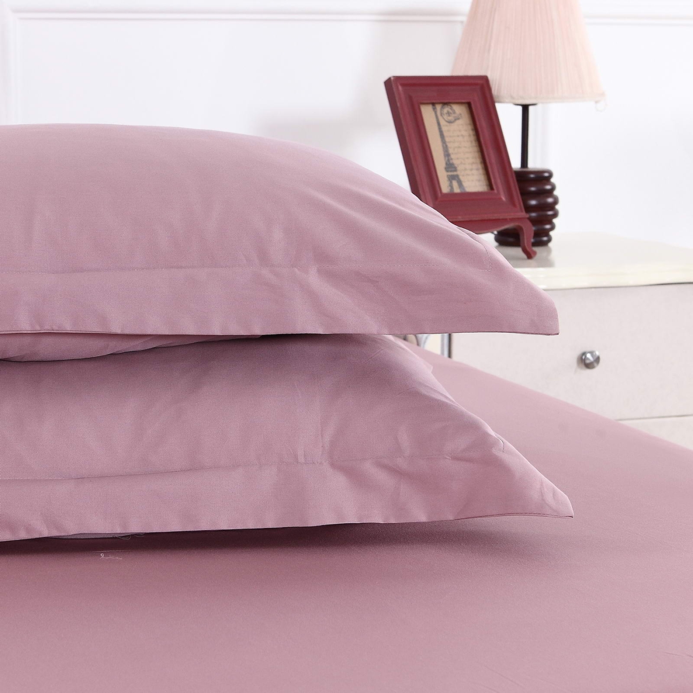 Матера (марсала) Наволочка Сатин  50х70 (2шт)