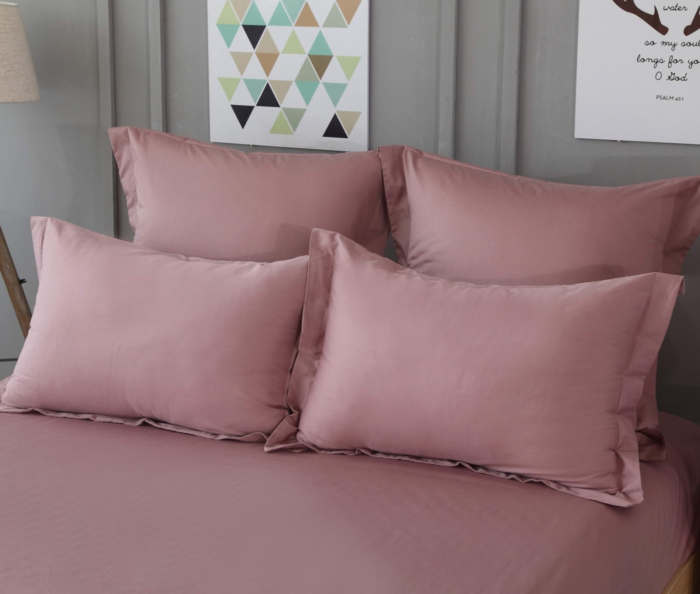 Матера (марсала) Наволочка Сатин  50х70 (2шт)