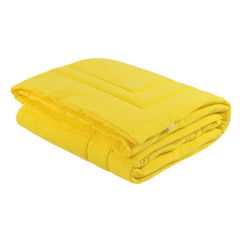 Роланд (желтое) 220х235 Трикотажное одеяло 