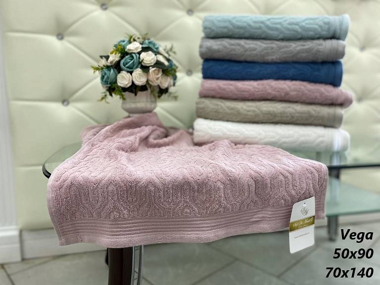 ВЕГА (VEGA) (гр.роз) 70х140 Полотенце