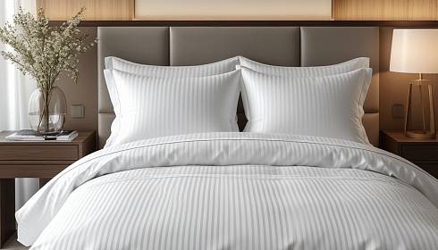 HORECA КПБ страйп сатин Евро Образец