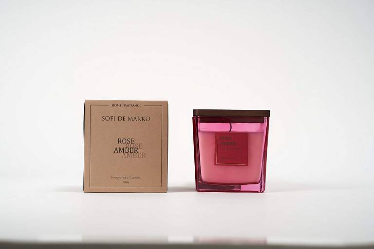 Розовый янтарь (Rose Amber) Свеча Ароматическая (220гр)