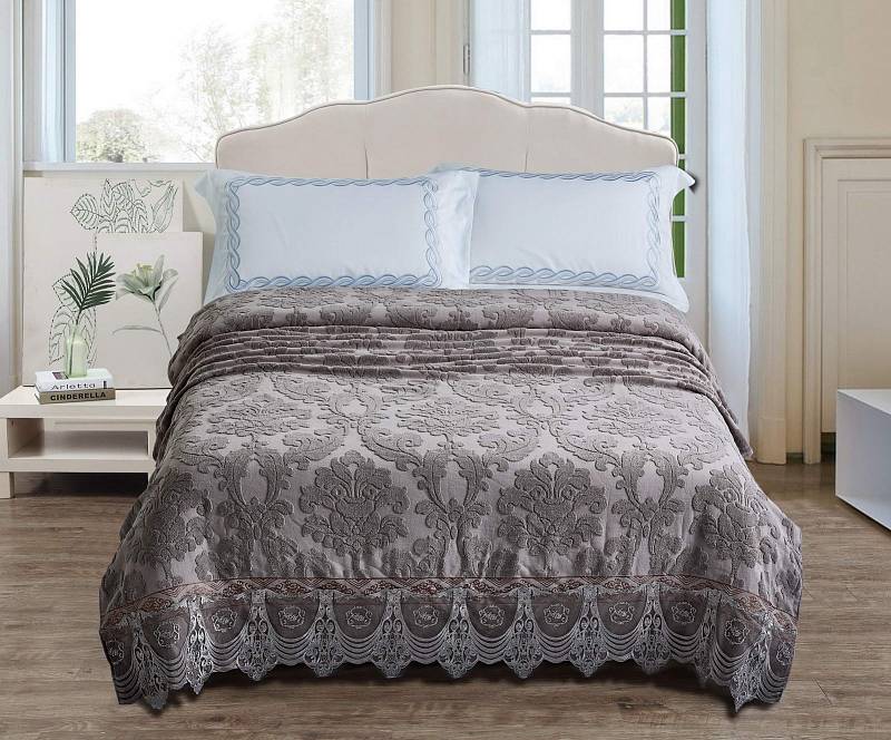 Сюзанна (кофе) 180х230 Покрывало Махровая