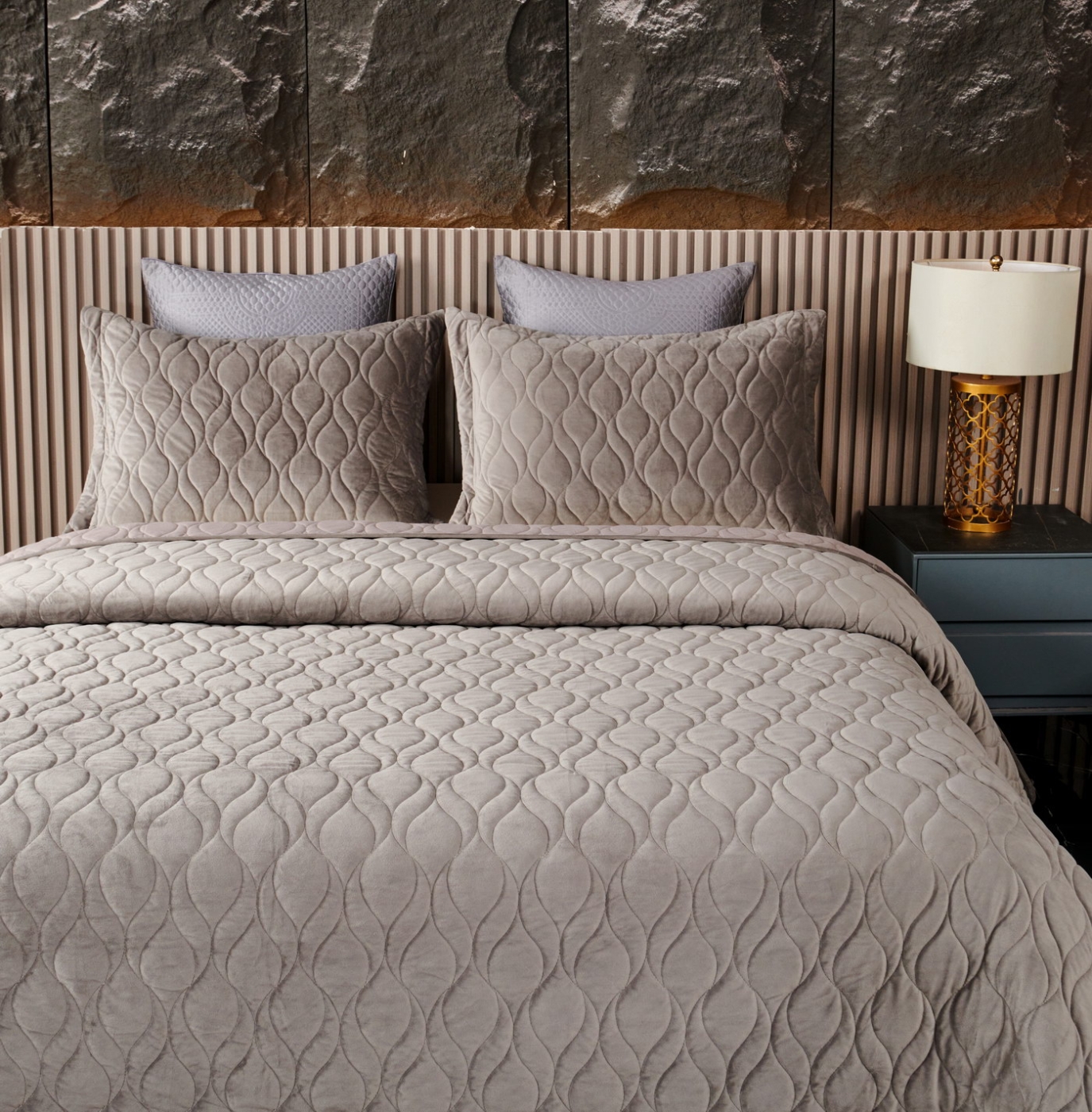 Нобилис (серый) Покрывало 240х280