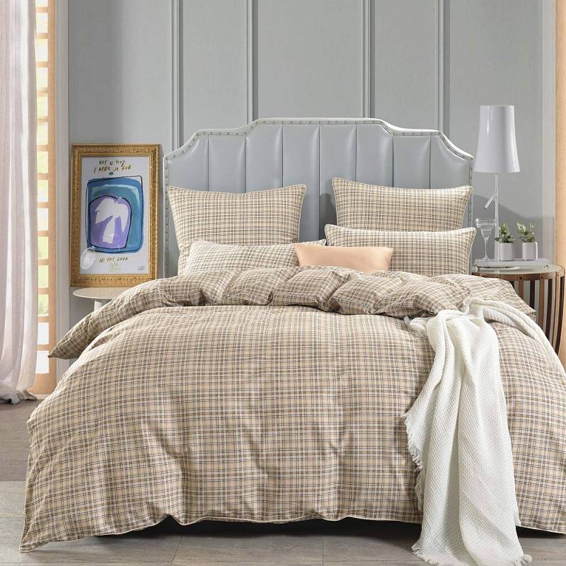 Лавр (беж) КПБ сатин 7Е