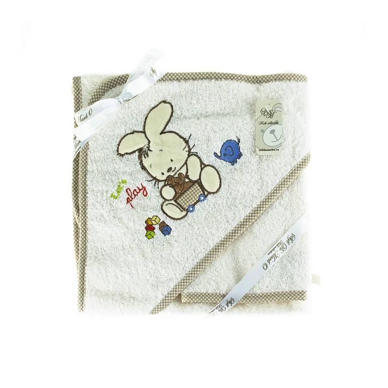 ФАННИ БАННИ (FANNY  BUNNY) (беж) Пол.Уголок Мочалка Мах. 80х80