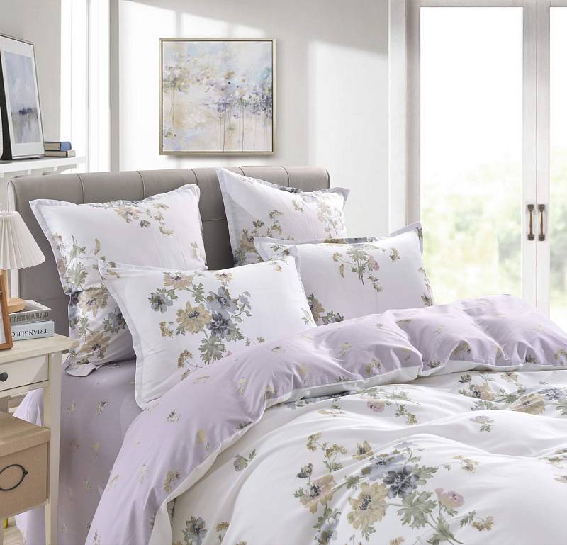 Олби (фиолет) КПБ сатин 7Е