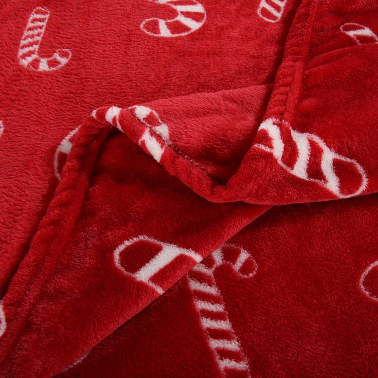 Новогодний (красный) Christmas Сandy Плед 150х200