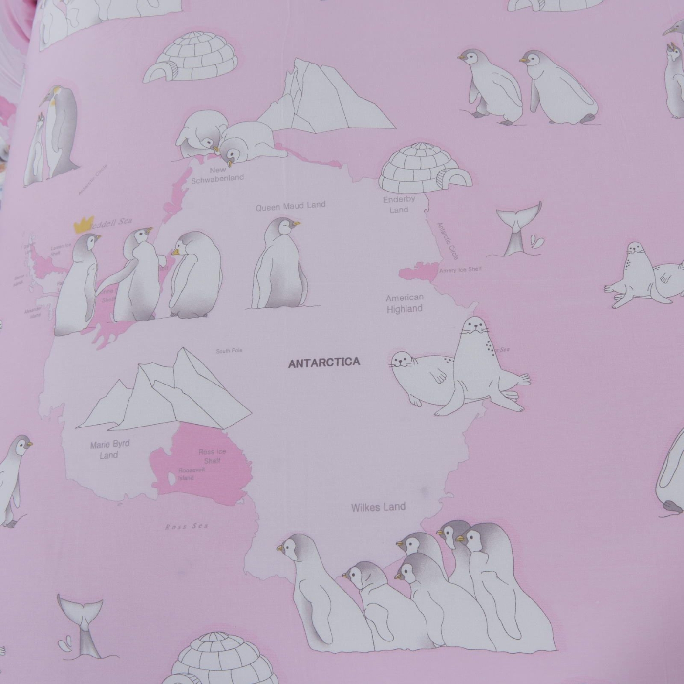 Пингвины (розовый) КПБ детский