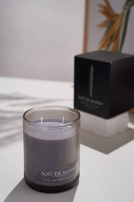 Инжир и сандаловое дерево (Fig Sandalwood) Свеча Ароматическая Большая (500гр)