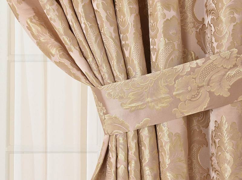 Дельфина (розовая) Шторы 240х275 (2шт)