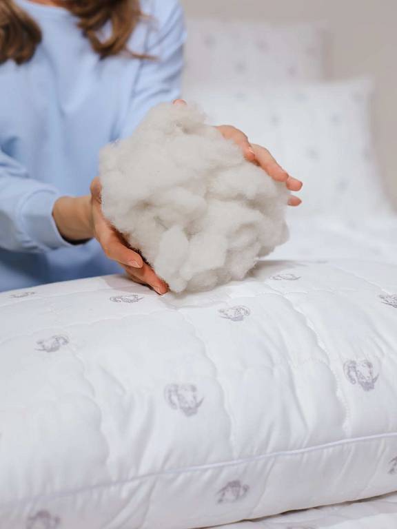 Шертсть мериноса (Merino wool) Подушка 50х70